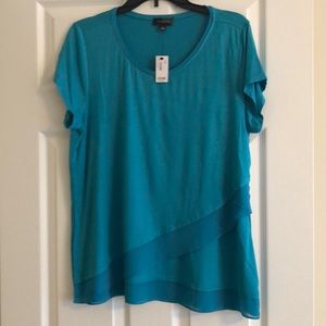 The Limited teal embellished T-shirt